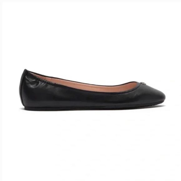Kate Spade Womens Keaton Ballet Flats Shoes Black Leather Slip On Size 5.5B - Picture 4 of 4